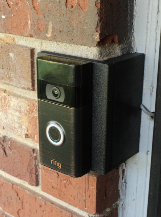No-Drill Mount For Ring, Eufy, Google, & More - For Brick / Stone - Slim, Anti-Theft